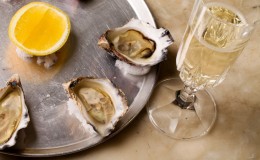 oysters and champagne